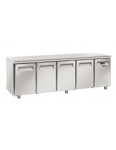 Freezer table - Tropicalized - N. 4 doors - cm 225.5 x 70... 2