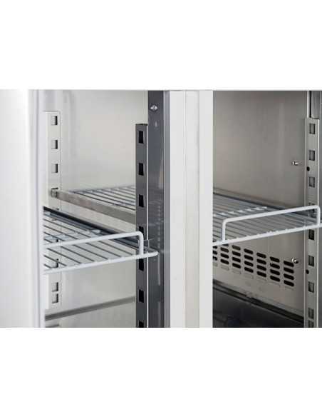 Tavolo refrigerato - Alzatina - N. 4 porte - cm 255 x 80 x 95 h