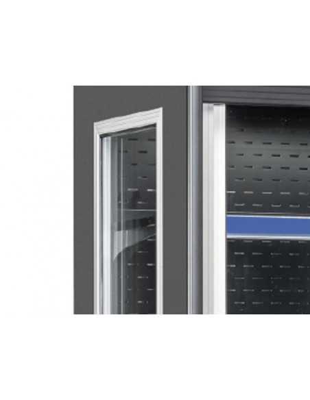 Wall glass - With sliding doors - Ventilate - Capacity lt 509 - Temperature +/+° C - cm 96 x 63.5 x 209.5h