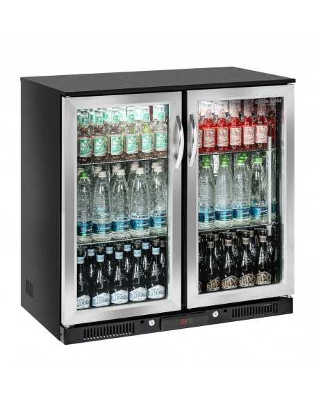 Vetrina espositiva refrigerata - 2 Porte battenti - Capacità 228 lt - cm 90 x 50 x 90 h