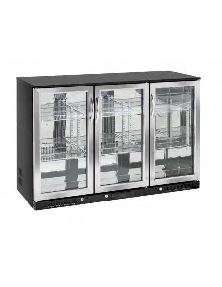 Vetrina espositiva refrigerata - 3 Porte battenti - Capacità 302 lt - cm 135 x 50 x 90 h