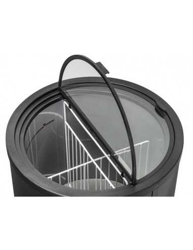 Chest freezer circular - Black - Capacity 77 Lt...