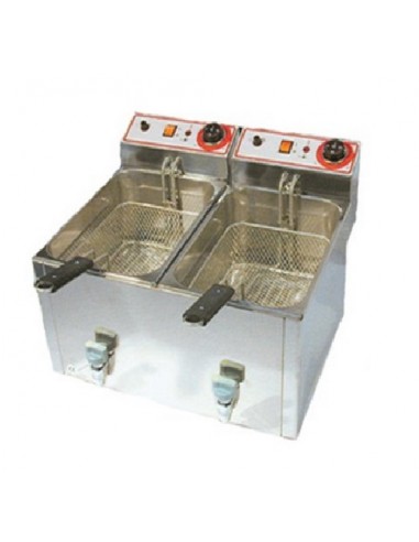 Electric fryer - Capacity liters 6 +6 - cm 52.2 x 40 x 31 h