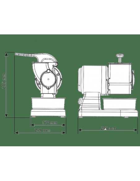 Gratugia - Production Kg/h 30 (forming) - Kg/h 50 (bread) - Cm 29 x 17 x 29.5 h