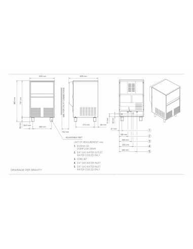 Fabbricatore ghiaccio nugget - Aria/Acqua 85 kg/24h