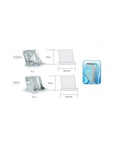 Ice maker full cube - Air/Water 140 kg/24h