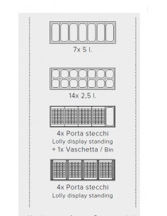Banco gelateria - Vaschette n. 7 x litri 5 o 14 x litri... 2