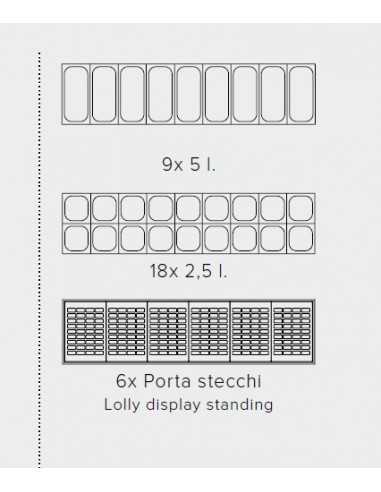 Banco gelateria - Vaschette n. 9 x litri 5 o 18...