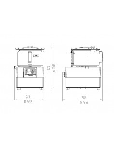 Cutter - Capacità lt 5.5 - N. 2 velocità - cm 28.6 x 38.7... 2