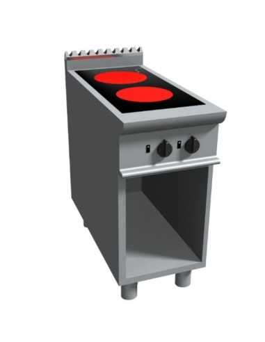 Ceramic glass kitchen 2 cooking zones - With...