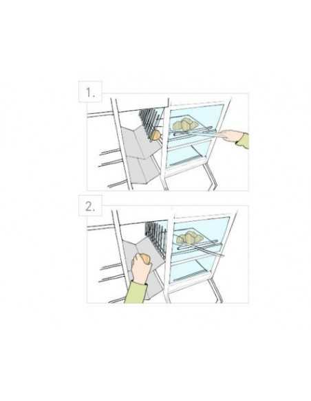 Self-service pallet display with 6 compartments - cm 125 x 50 x 172 h