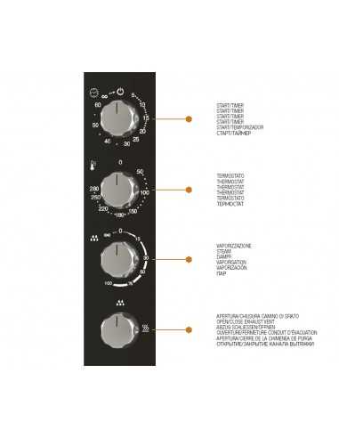 Gas oven - N. 6 x cm 60 x 40 or GN 1/1 - Cm 98...