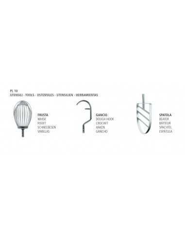 Impastatrice planetaria - Capacità lt 12 - cm...