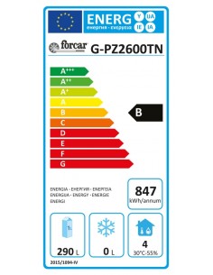 Mostrador para pizza de 2 puertas - cm 151 x 80 x 100 h 2