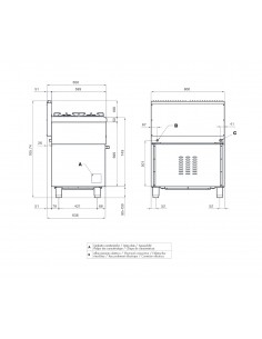 Cucina elettrica - Forno elettrico - N° 4 piastre - cm 80... 2