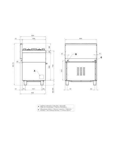 Cocina eléctrica profesional - Horno eléctrico...
