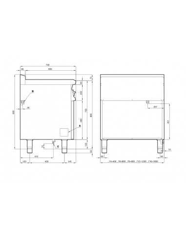 Cocina eléctrica - horno eléctrico ventilado -...