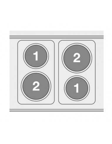 Cocina eléctrica profesional - N. 4 placas...