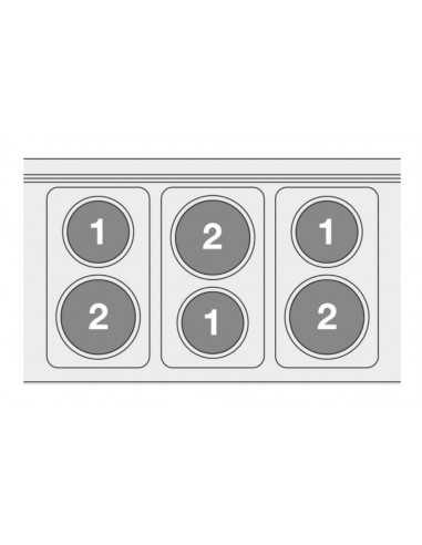 Electric kitchen - N. 6 Round plates - Electric...