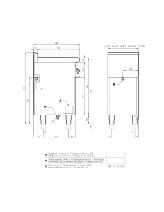 Professional Gas Stove - Plate - N. 4 Burners - Gas Oven... 2