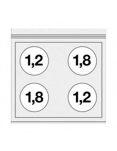 Cocina eléctrica - N. 4 placas - horno...