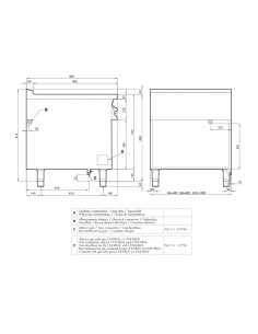 Gas cooker - N. 6 fires - Ventilated electric oven - cm... 2