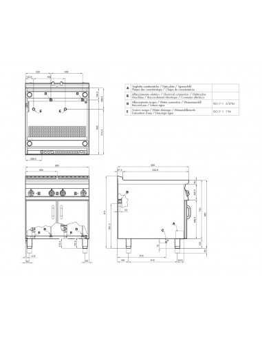 Cocina eléctrica - Capacidad 40 litros - cm 40...