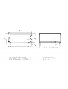 Professional electric stove - N. 1 wok burner - cm 40 x... 2