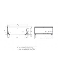 Baño eléctrico - Banco - Bañera GN 1/1 + GN 1/3 h 15 - cm... 2