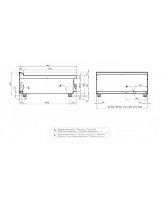 Contacto - Resistencia al acero inoxidable - cm 80 x 90 x... 2