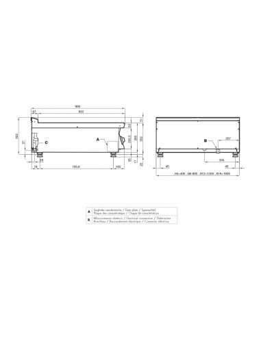 Griglia elettrica - Griglia inox - cm 80 x 90 x...