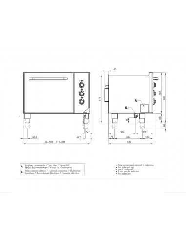 Base with electric multifunction oven - Grill...