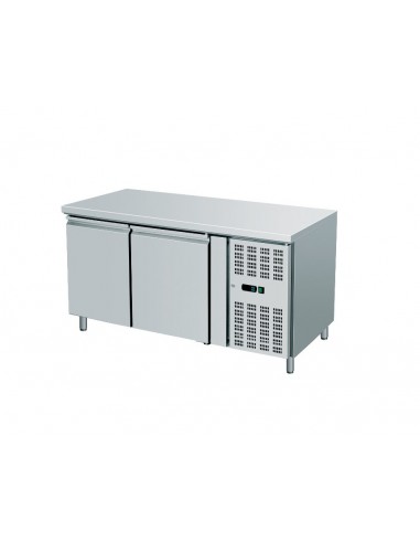 Refrigerated table - N.2 doors - cm 136 x 70 x 85h