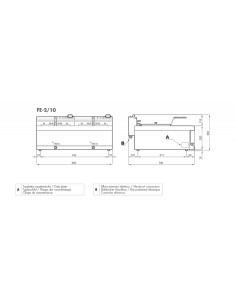 Friggitrice elettrica - Capacità lt 10+10 - cm 80 x 70 x... 2