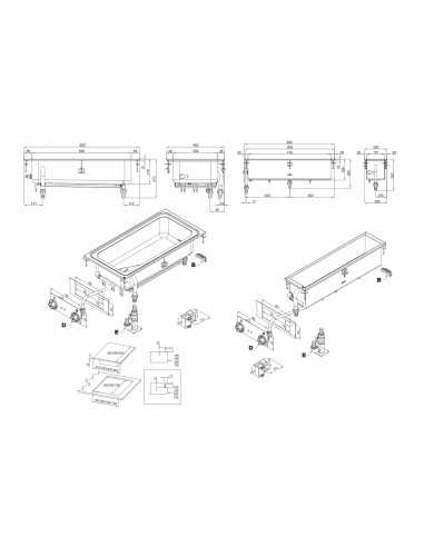 Electric built-in bathroom - N. 1 bathtub GN...