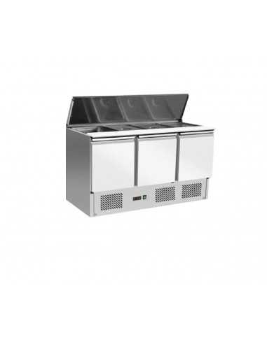 Refrigerated Salads - N.3 doors - Bacinelle n°4 - cm 136.5 x 70 x 87.6 h