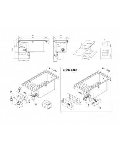 Cocina eléctrica - Capacidad litros 40 -...