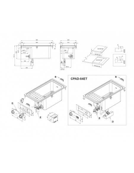 Auricular eléctrico - Folletos de capacidad 40 - Flapper - cm 40 x 60 x 51 h