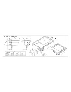 Freidora eléctrica - Capacidad 10 litros - cm 40 x 60 x 39 h 2