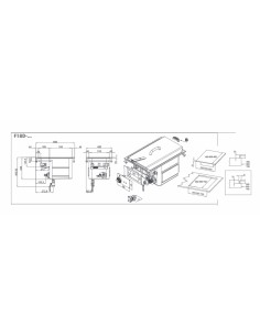 Freidora eléctrica - Capacidad 18 litros - cm 40 x 60 x 46 h 2