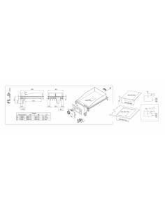 Fry top electric - Chromed row - cm 60 x 60 x 22 h 2