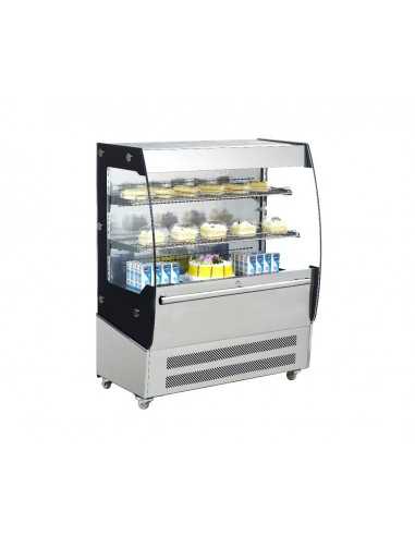 Refrigerated wall display - Temperature +2/+10 °C - Ventilate - cm L 100x P 56 x H 125