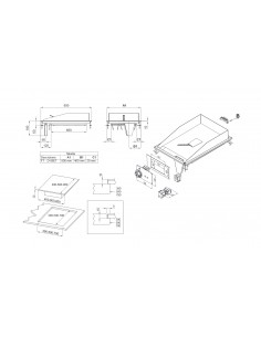Parte superior eléctrico - acero inoxidable - cm 80 x 80... 2