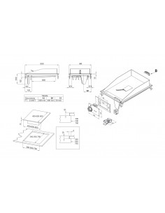 Fry top elettrico - 1/2 liscia1/2 rigata cromata - cm 80... 2