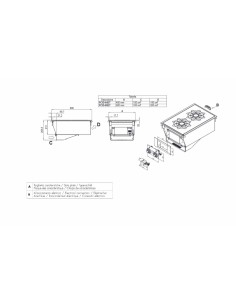 Induction plan - N°2 areas - cm 40 x 60 x 31 h 2