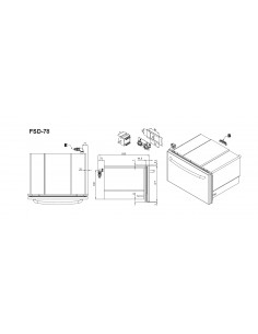 Professional static oven - GN 2/1 (N. 1 rack cm 67 x 71)... 2