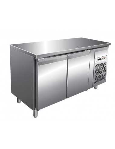 Mesa refrigerada - N. 2 puertas - cm 136 x 70 x 86 h