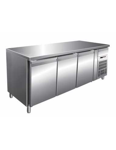 Mesa refrigerada - N. 3 puertas - cm 136 x 70 x 86 h