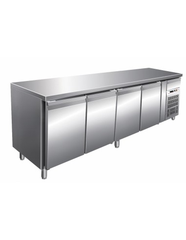 Refrigerated table - N. 4 doors - cm 223 x 70 x 86 h