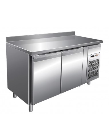 Refrigerated table - Capacity liters 282 - No. 2 doors - Energy class D - cm 136 x 70 x 86: